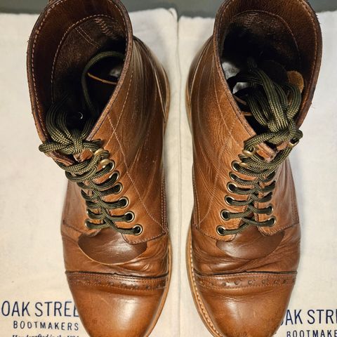 Oak Street Bootmakers Trench Boot in Horween Natural Chromexcel