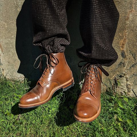 Viberg Halkett in Horween Bourbon Shell Cordovan