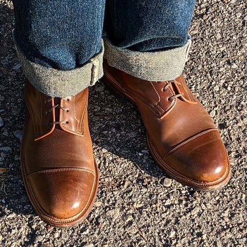 Viberg Halkett in Horween Bourbon Shell Cordovan