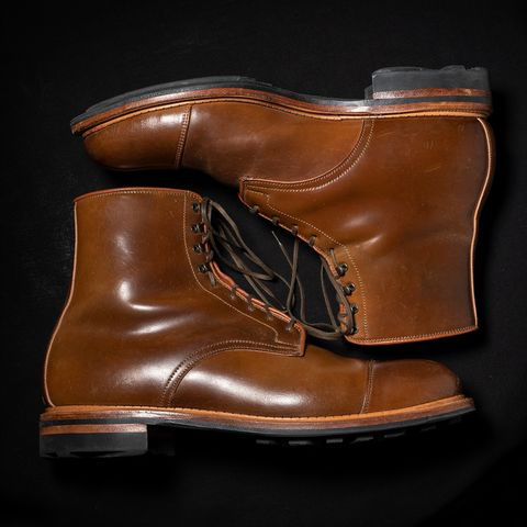 Viberg Halkett in Horween Bourbon Shell Cordovan
