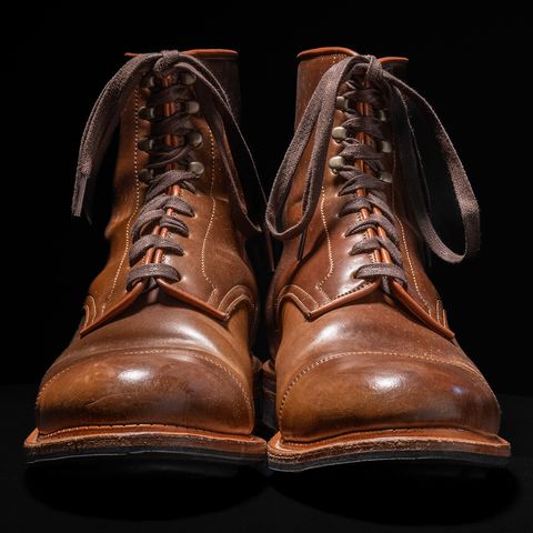 Viberg Halkett in Horween Bourbon Shell Cordovan