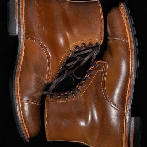 Viberg Halkett in Horween Bourbon Shell Cordovan