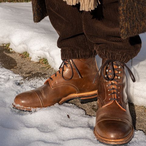Viberg Halkett in Horween Bourbon Shell Cordovan