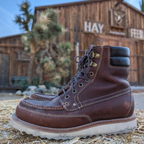 Grant Stone Field Boot in Seidel Walnut Bison