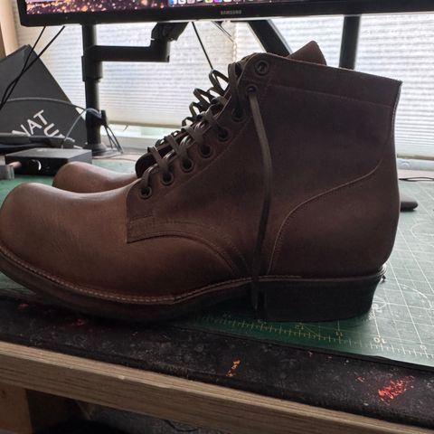 View photo of Viberg Service Boot in Horween Walnut Cypress