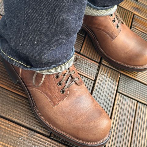 View photo of Viberg Service Boot in Horween Walnut Cypress