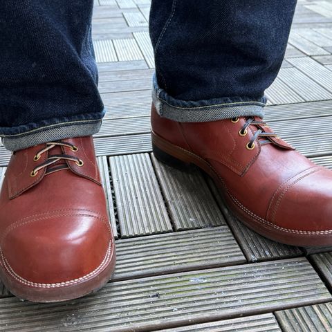 Iron Boots Pitman in Maryam Light Brown Washed Horsehide
