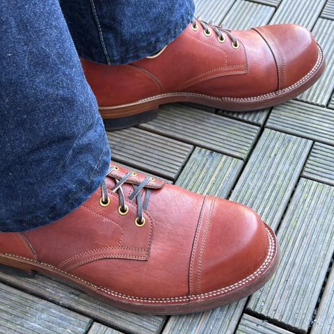 Iron Boots Pitman in Maryam Light Brown Washed Horsehide