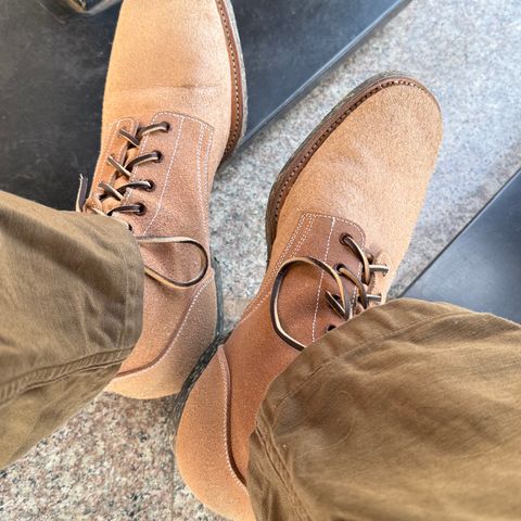 Clinch Yeager Boots in Wickett & Craig Natural Latigo Roughout