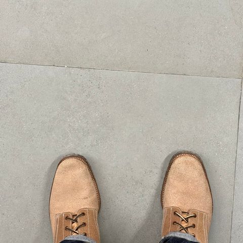Clinch Yeager Boots in Wickett & Craig Natural Latigo Roughout