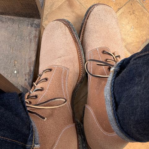 Clinch Yeager Boots in Wickett & Craig Natural Latigo Roughout