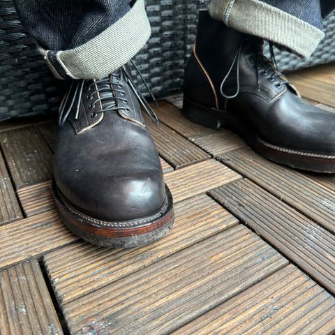 View photo of Viberg Boondocker in Maryam Black Horsebutt