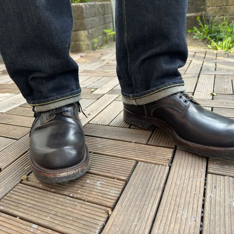 View photo of Viberg Boondocker in Maryam Black Horsebutt