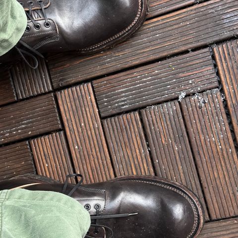 View photo of Viberg Boondocker in Maryam Black Horsebutt