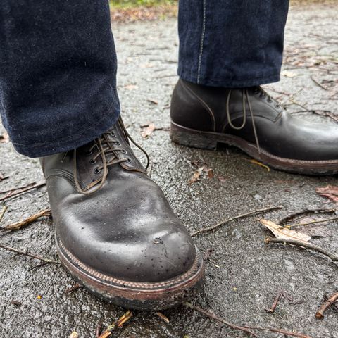 View photo of Viberg Boondocker in Maryam Black Horsebutt