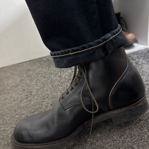 View photo of Viberg Boondocker in Maryam Black Horsebutt