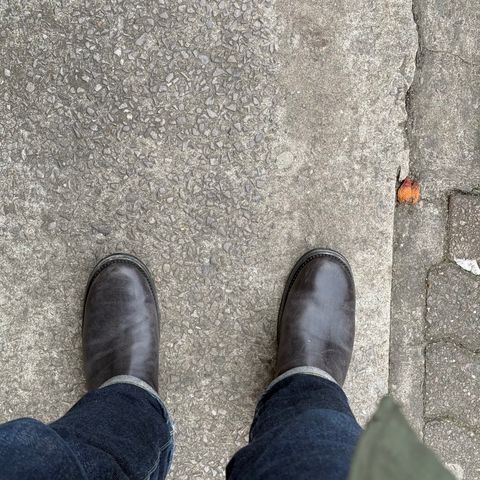 Addict Boots AB-01 Engineer Boots in Black Dye-Finished Horsehide