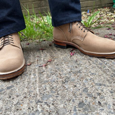 Viberg Boondocker in Horween Marine Field Roughout