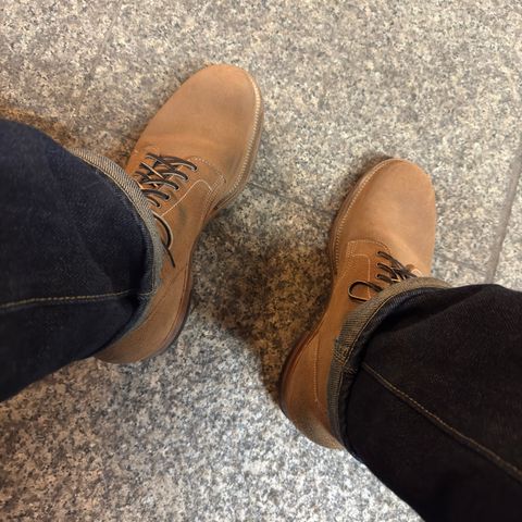 Viberg Boondocker in Horween Marine Field Roughout
