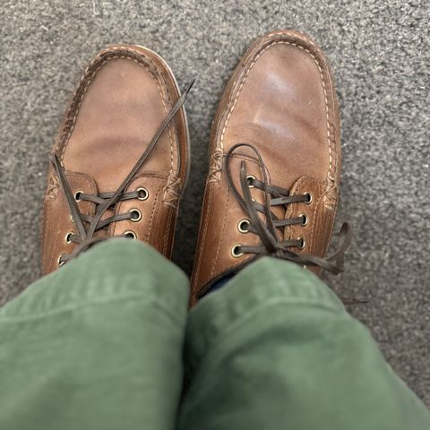 Search result thumbnail of Todd Snyder Ll Bean X Todd Snyder Moccassins in Horween Natural Chromepak