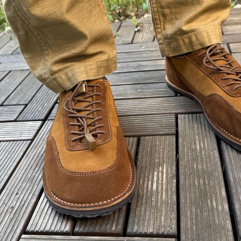 Turriff Functional Footwear C-02 Anatomical Outdoor Trail Shoe in C.F. Stead Chocolate Repello Calf Suede