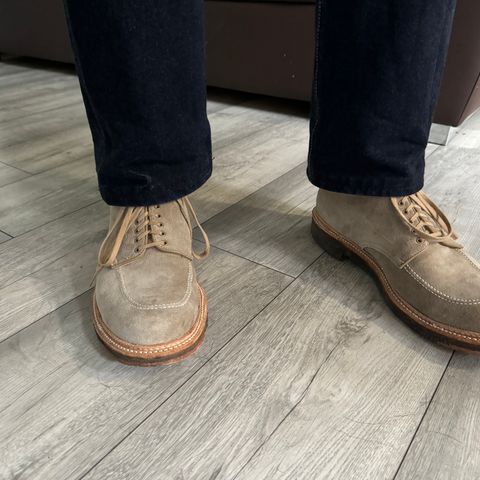 View photo of Alden Indy Boot in C.F. Stead Milkshake Desert Oasis Suede