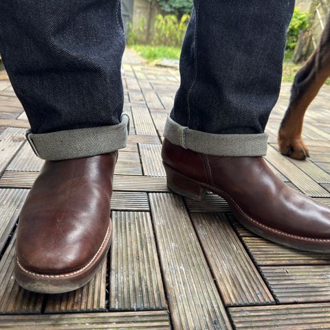 Clinch Engineer Boots 11-Inch Height in Brown-Overdyed Horsebutt