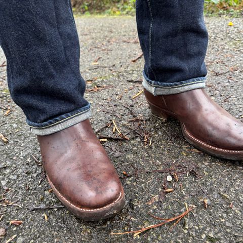 Clinch Engineer Boots 11-Inch Height in Brown-Overdyed Horsebutt