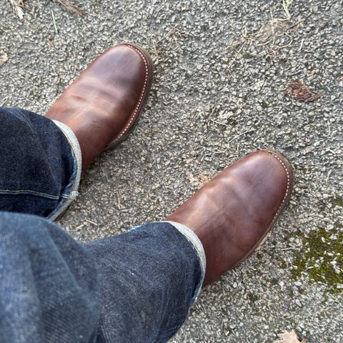 Clinch Engineer Boots 11-Inch Height in Brown-Overdyed Horsebutt