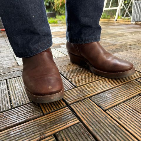 Clinch Engineer Boots 11-Inch Height in Brown-Overdyed Horsebutt