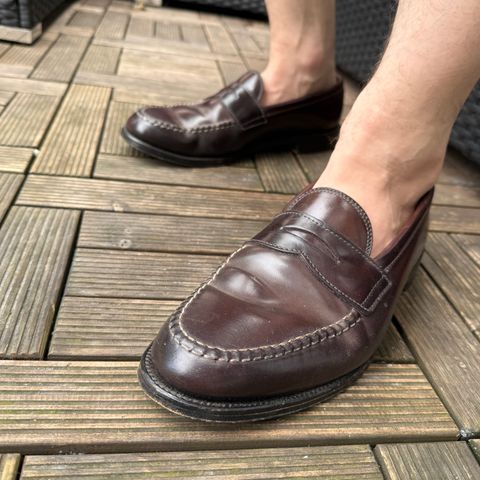 Alden Leisure Handsewn Moccasin in Horween Color 8 Shell Cordovan