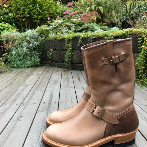 John Lofgren Wabash Engineer Boots in Natural