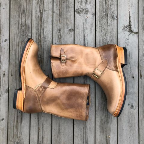 John Lofgren Wabash Engineer Boots in Natural