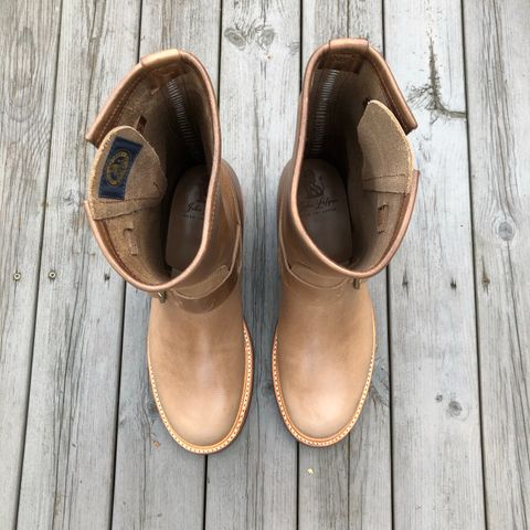 John Lofgren Wabash Engineer Boots in Natural