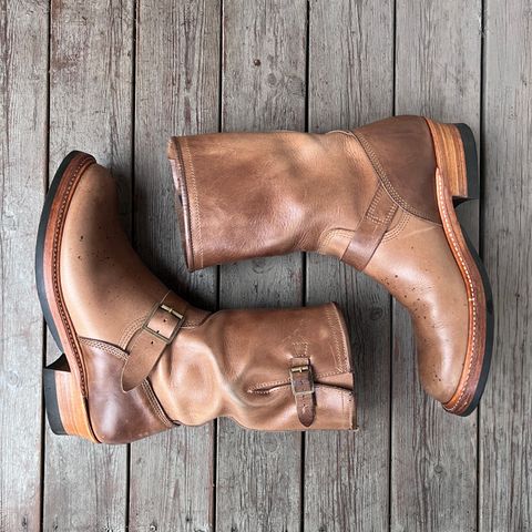 John Lofgren Wabash Engineer Boots in Natural