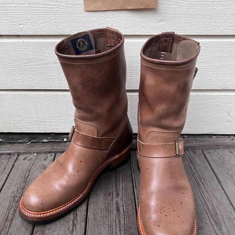 John Lofgren Wabash Engineer Boots in Natural