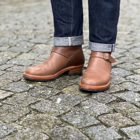 John Lofgren Wabash Engineer Boots in Natural