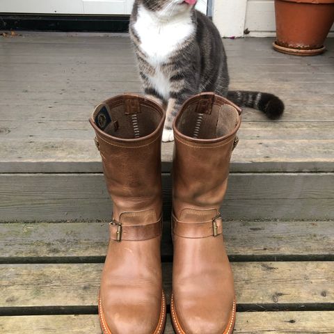 John Lofgren Wabash Engineer Boots in Natural