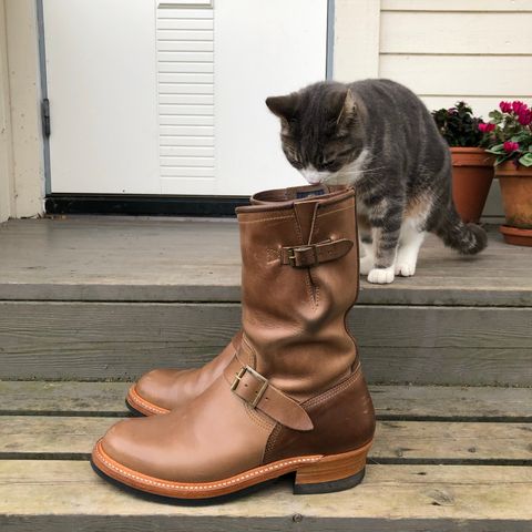 John Lofgren Wabash Engineer Boots in Natural