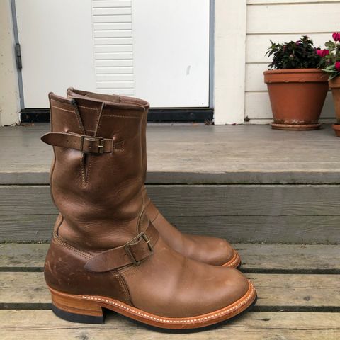 John Lofgren Wabash Engineer Boots in Natural