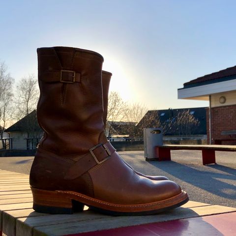 John Lofgren Wabash Engineer Boots in Natural
