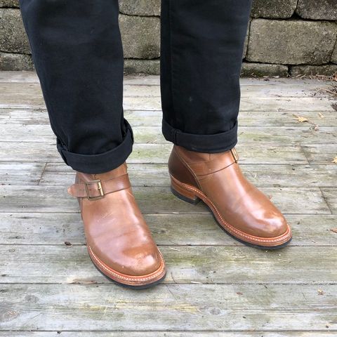 John Lofgren Wabash Engineer Boots in Natural