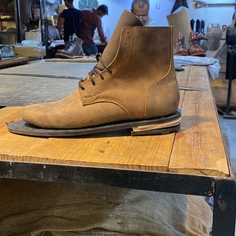 Craft & Glory Service Boot in Full Grain Waxed Water Buffalo