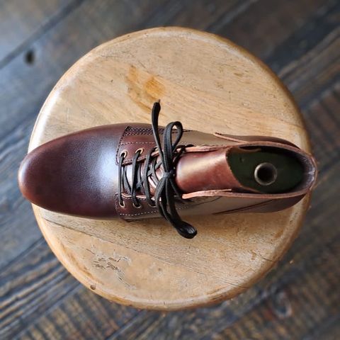 Craft & Glory Service Boot in Full Grain Waxed Water Buffalo