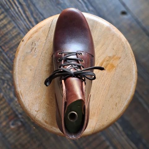 Craft & Glory Service Boot in Full Grain Waxed Water Buffalo