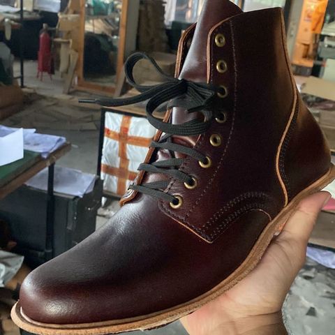 Craft & Glory Service Boot in Full Grain Waxed Water Buffalo