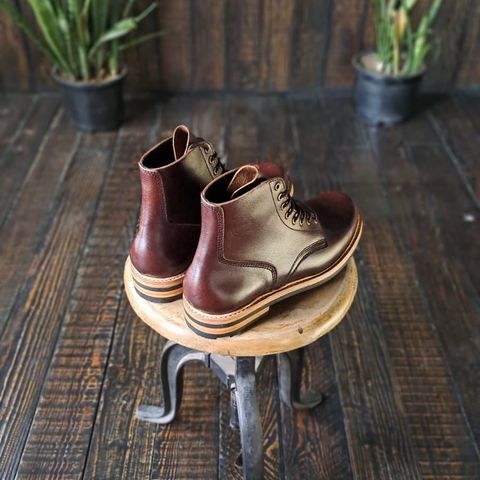 Craft & Glory Service Boot in Full Grain Waxed Water Buffalo