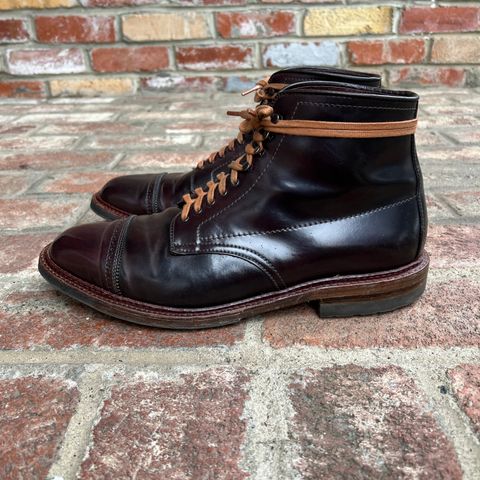 Search result thumbnail of Alden Perforated Cap Toe Boot in Horween Color 8 Shell Cordovan