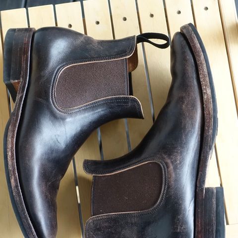 View photo of Briselblack The Seventh Chelsea Boot in Maryam Brown Horsebutt