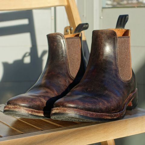 View photo of Briselblack The Seventh Chelsea Boot in Maryam Brown Horsebutt